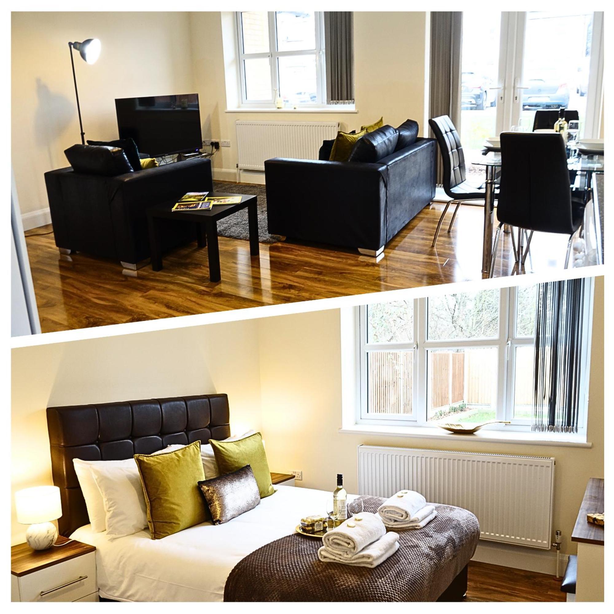 Luxury 2 Bed 2 Bath - Free Parking - 5Min To Airport - Sleeps 6 Apartamento Ashford  Exterior foto